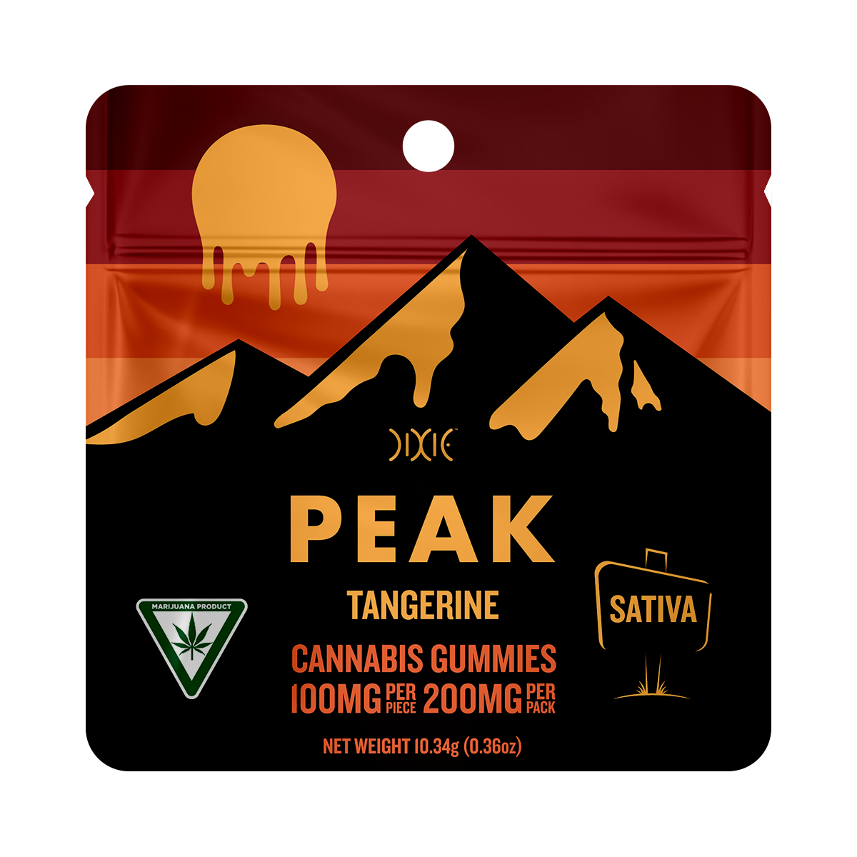 DIXIE | PEAK TANGERINE | 200mg GUMMIES