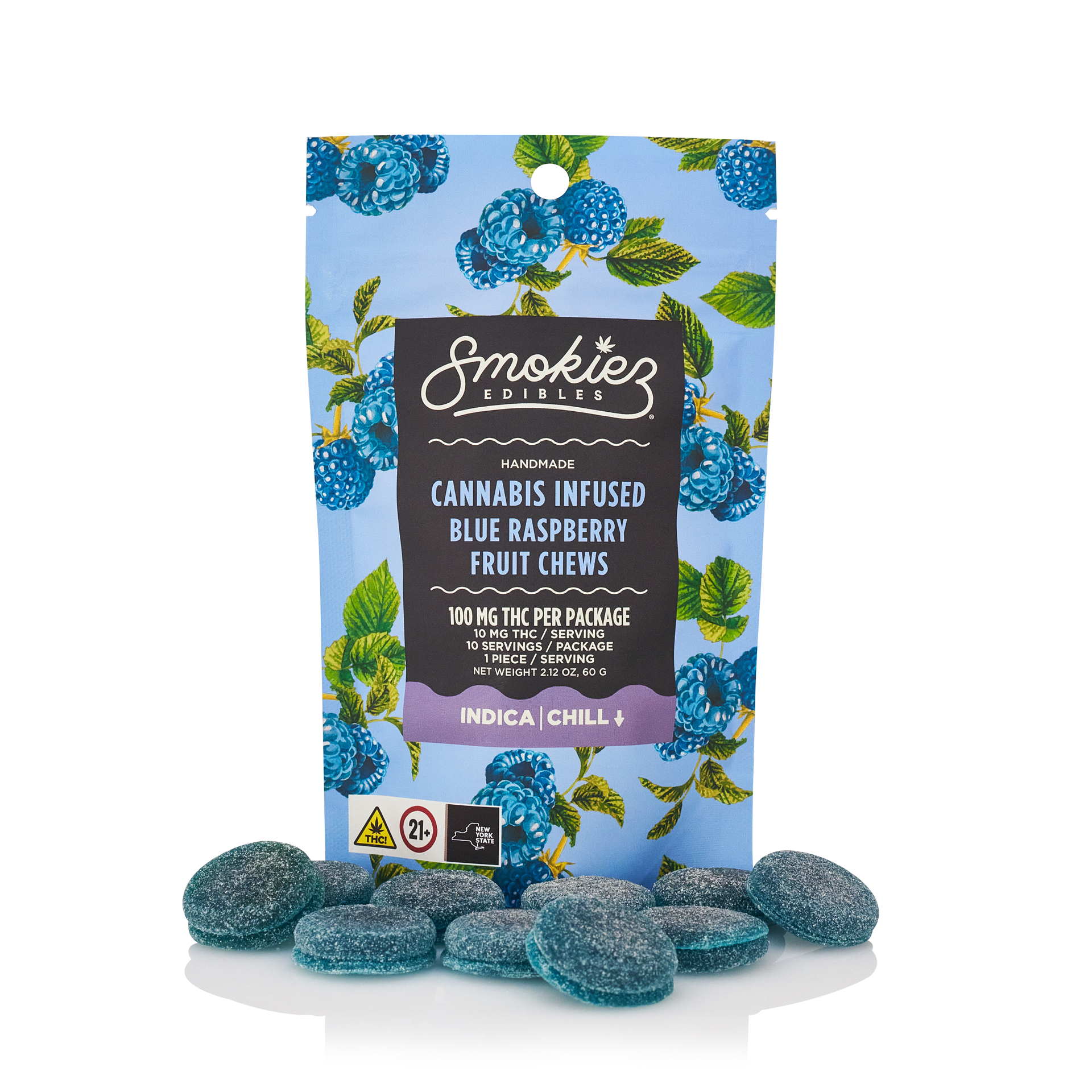 Smokiez | Sweet Blue Raspberry | Gummies | 10 x 10mg