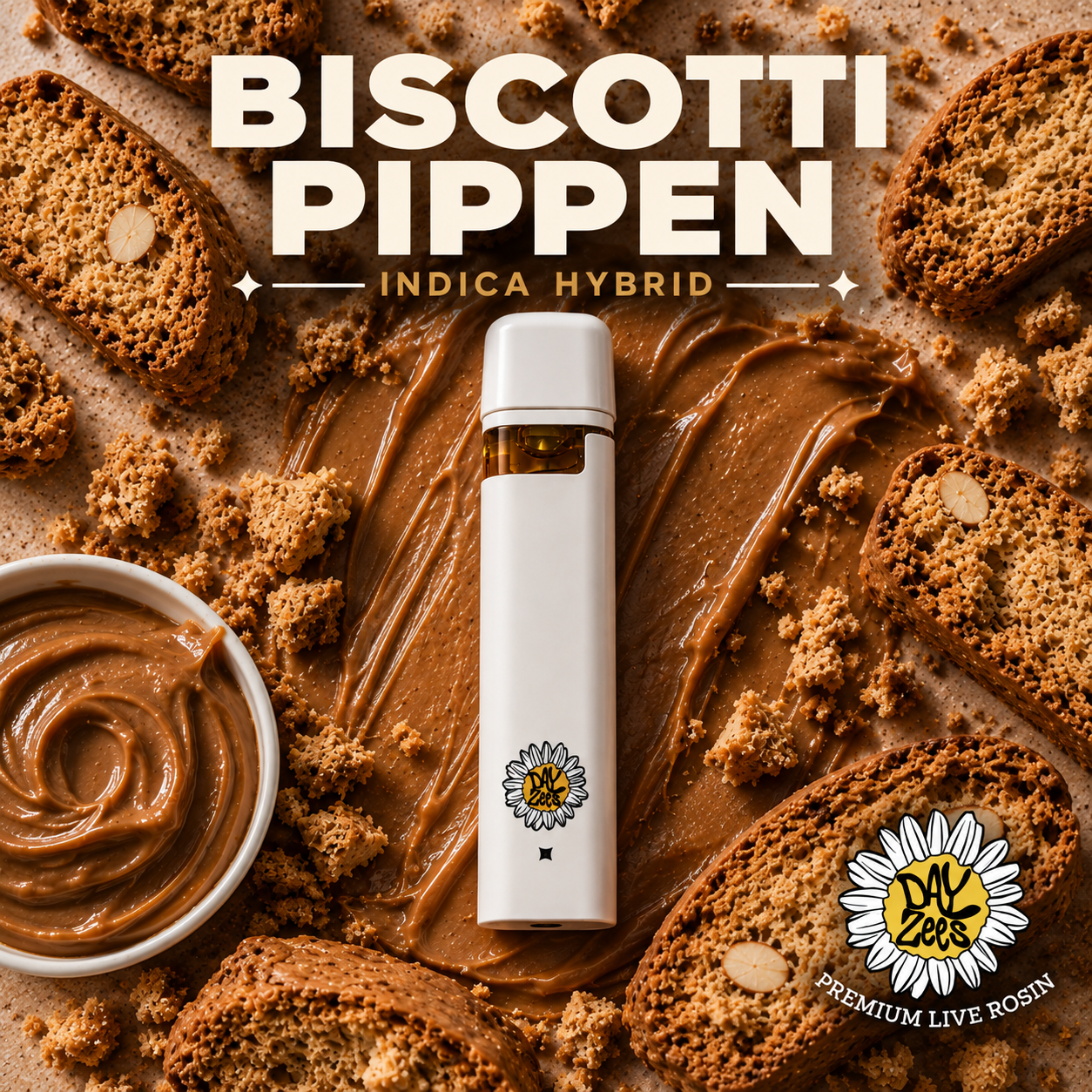 DAYZEES | BISCOTTI PIPPEN | LIVE ROSIN DISPOSABLE | 1G | INDICA / HYBRID
