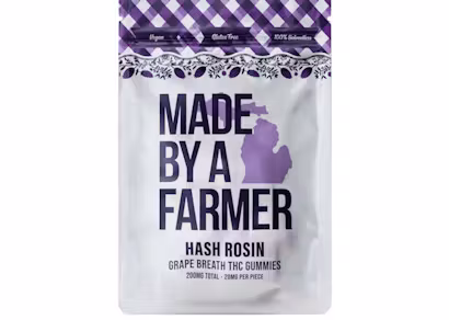 Made By A Farmer - 200mg Hash Rosin Gummies - Grape Breath