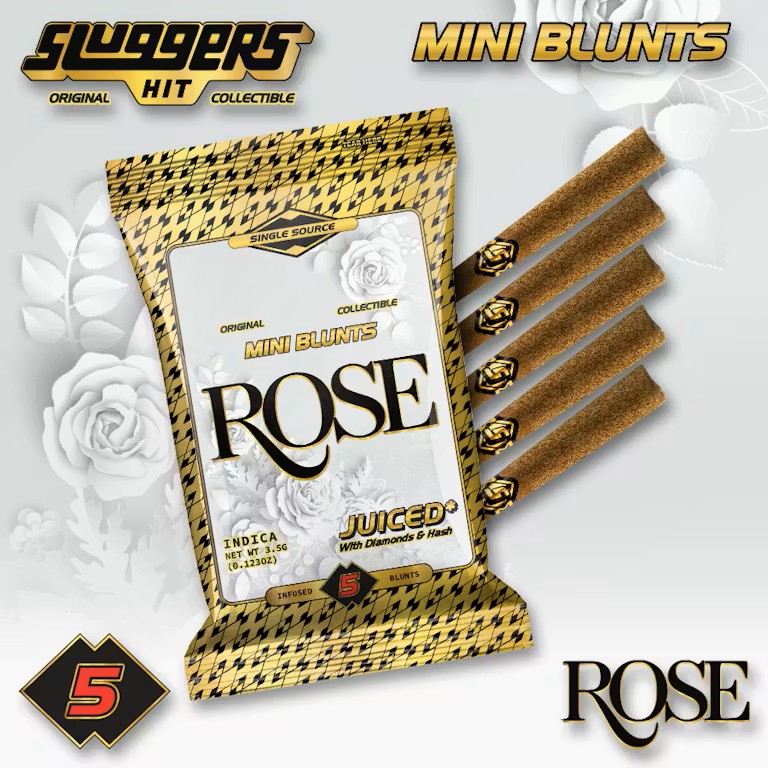 Rose | Indica | Juiced 5 Pack Blunt | 3.5g