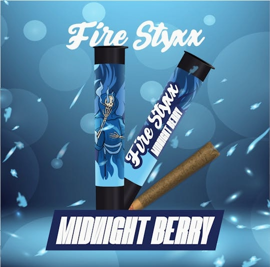 Glorious Midnight Berry Fire Styxx Pre Roll 1g