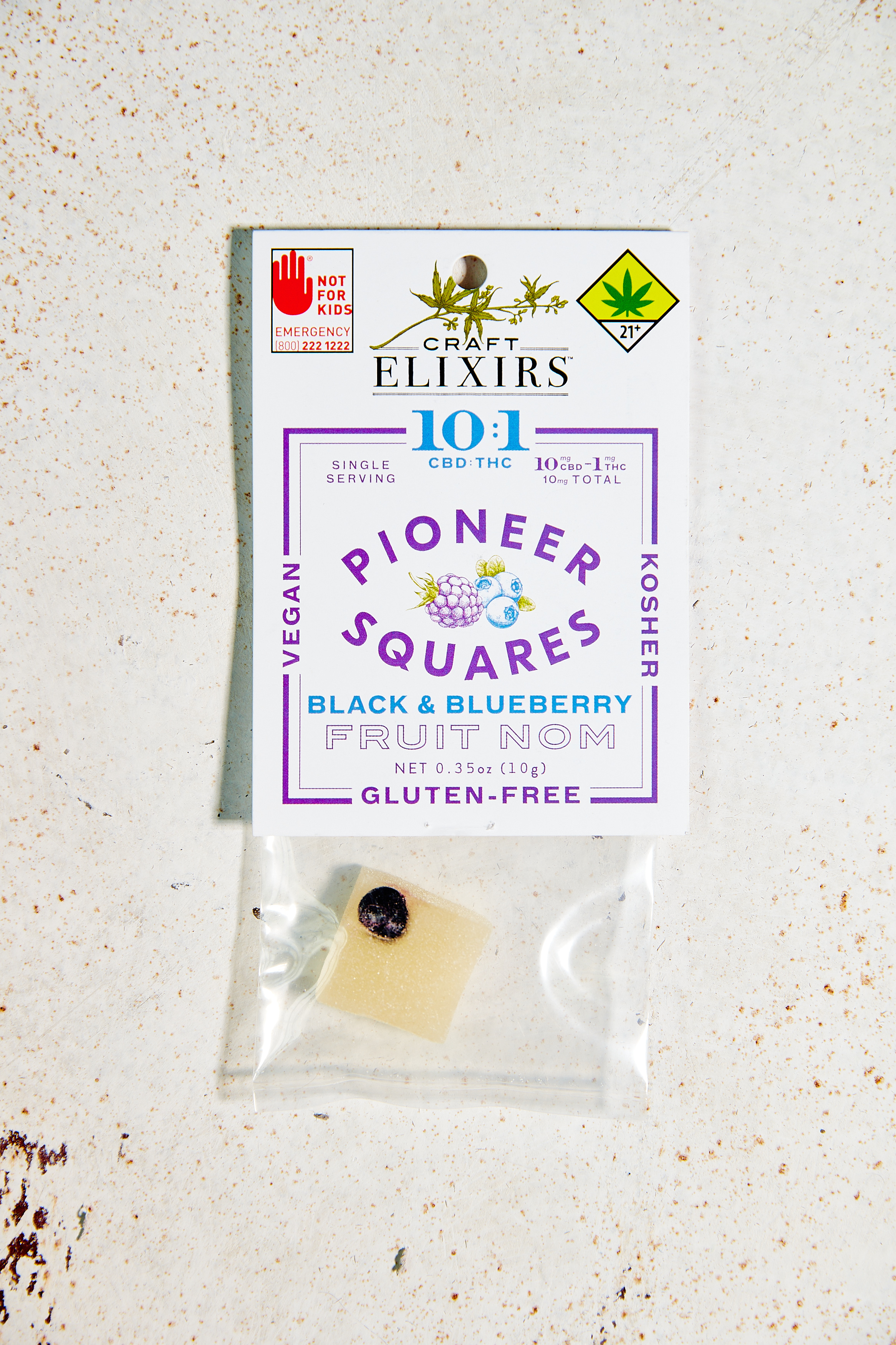 10:1 Gummies Black & Blueberry [Single] (10mg CBD/1mg THC)
