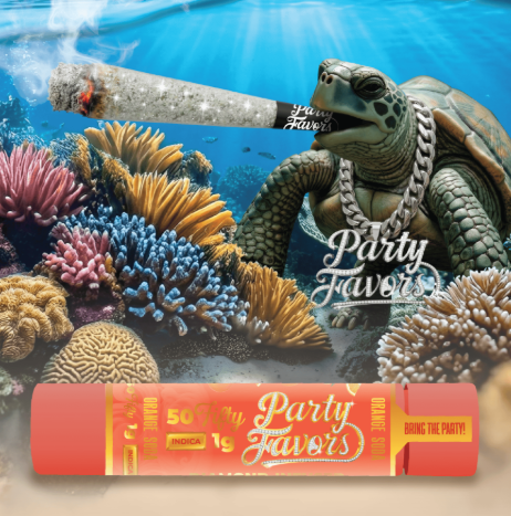 Party Favors | Orange Soda 50Fifty Diamond Infused Pre-Roll | 1g