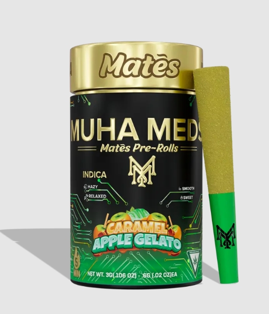 MuhaMeds - Mates Infused Pre-Roll - x 5 pk - Caramel Apple Gelato