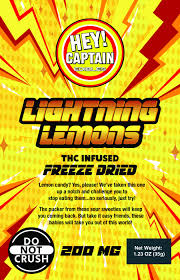 HEY CAPTIAN | LIGHTING LEMONS | FULL SPECTRUM | FREEZE DRIED | 200MG | REC