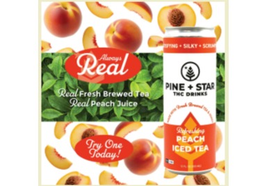 Pine + Star - Peach Iced Tea - Beverage - 5mg