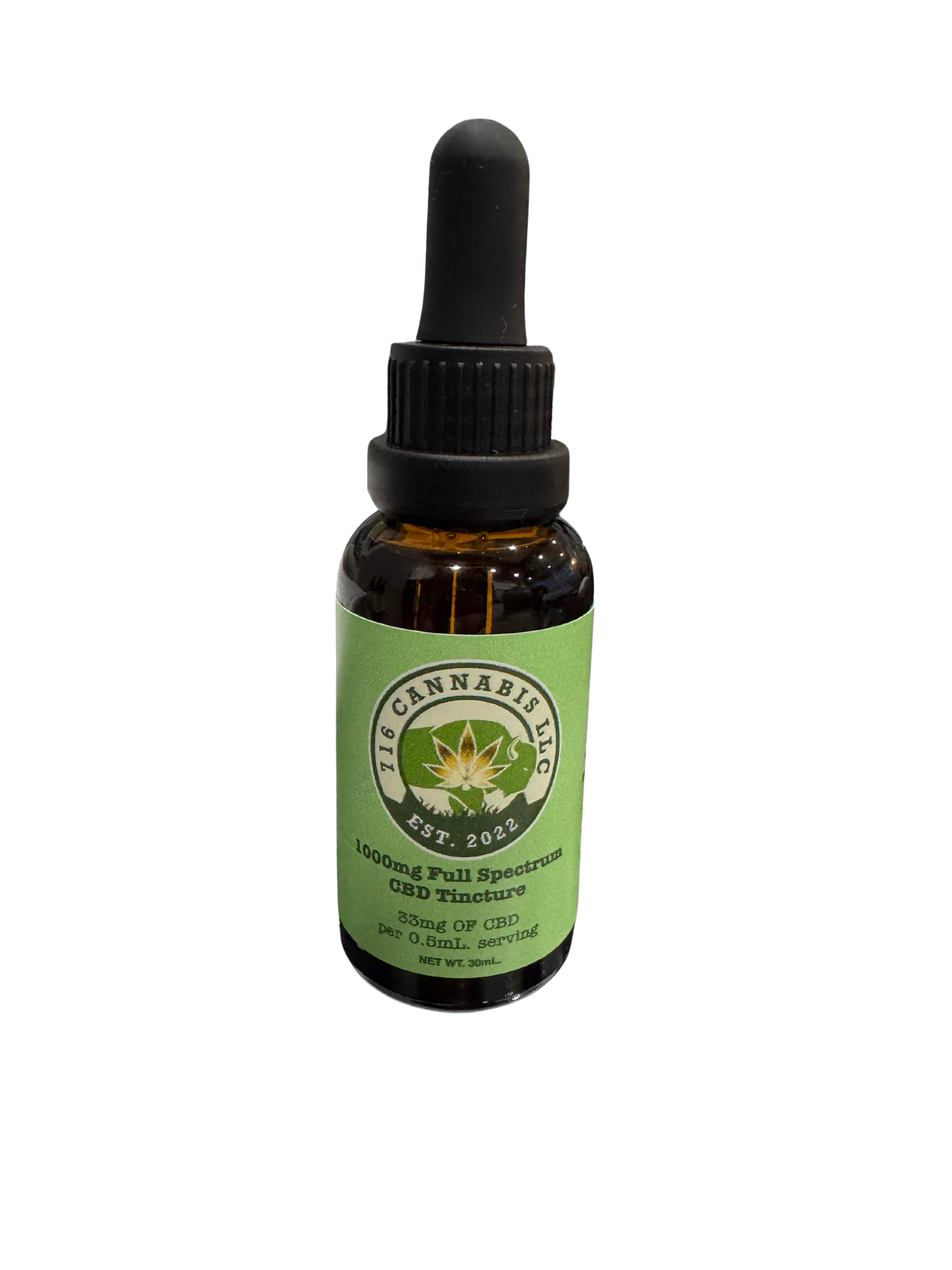716 Cannabis | Full Spectrum CBD Oil Tincture 1000mg
