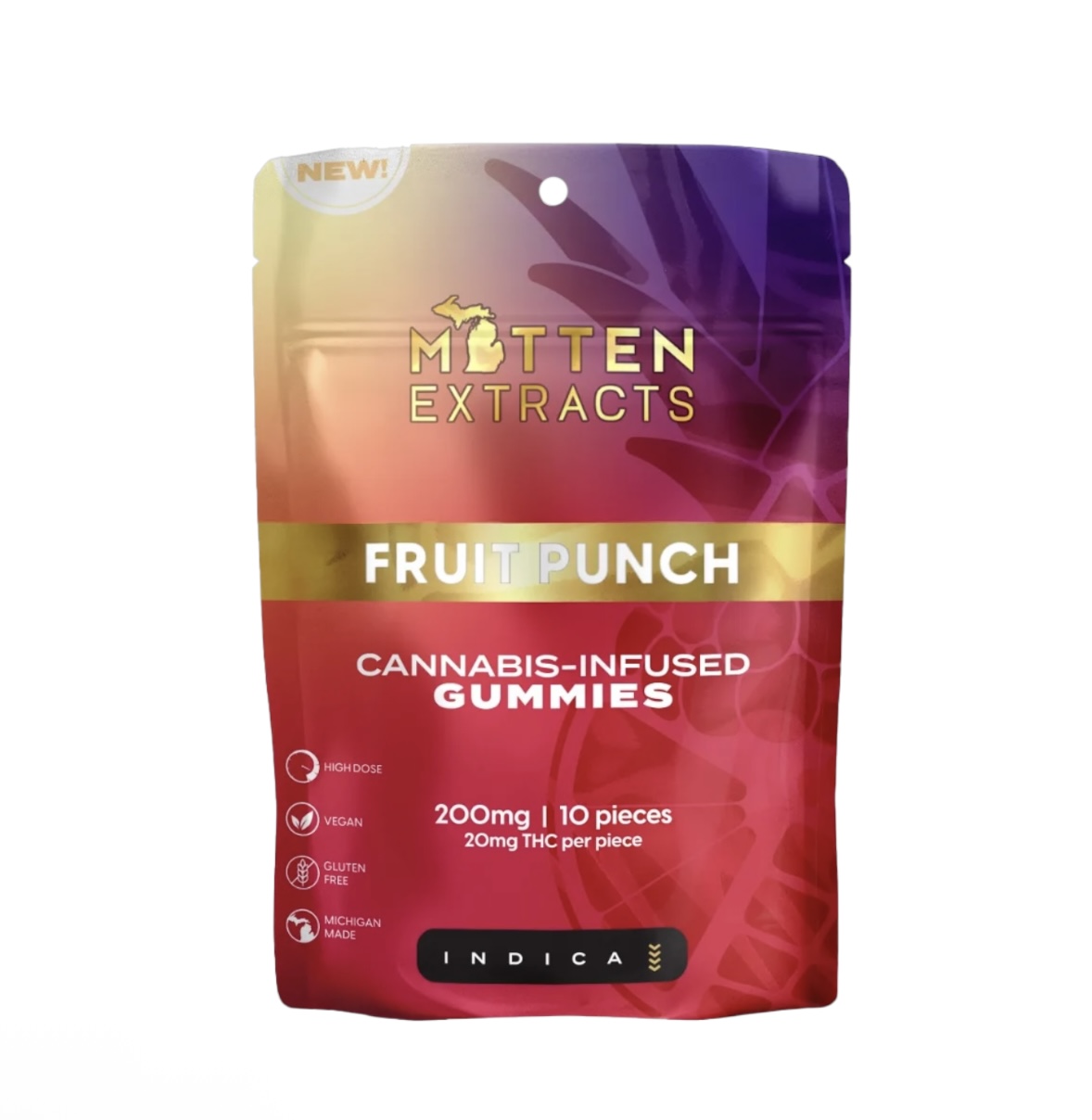 Mitten Extracts | Fruit Punch | 200MG Gummies