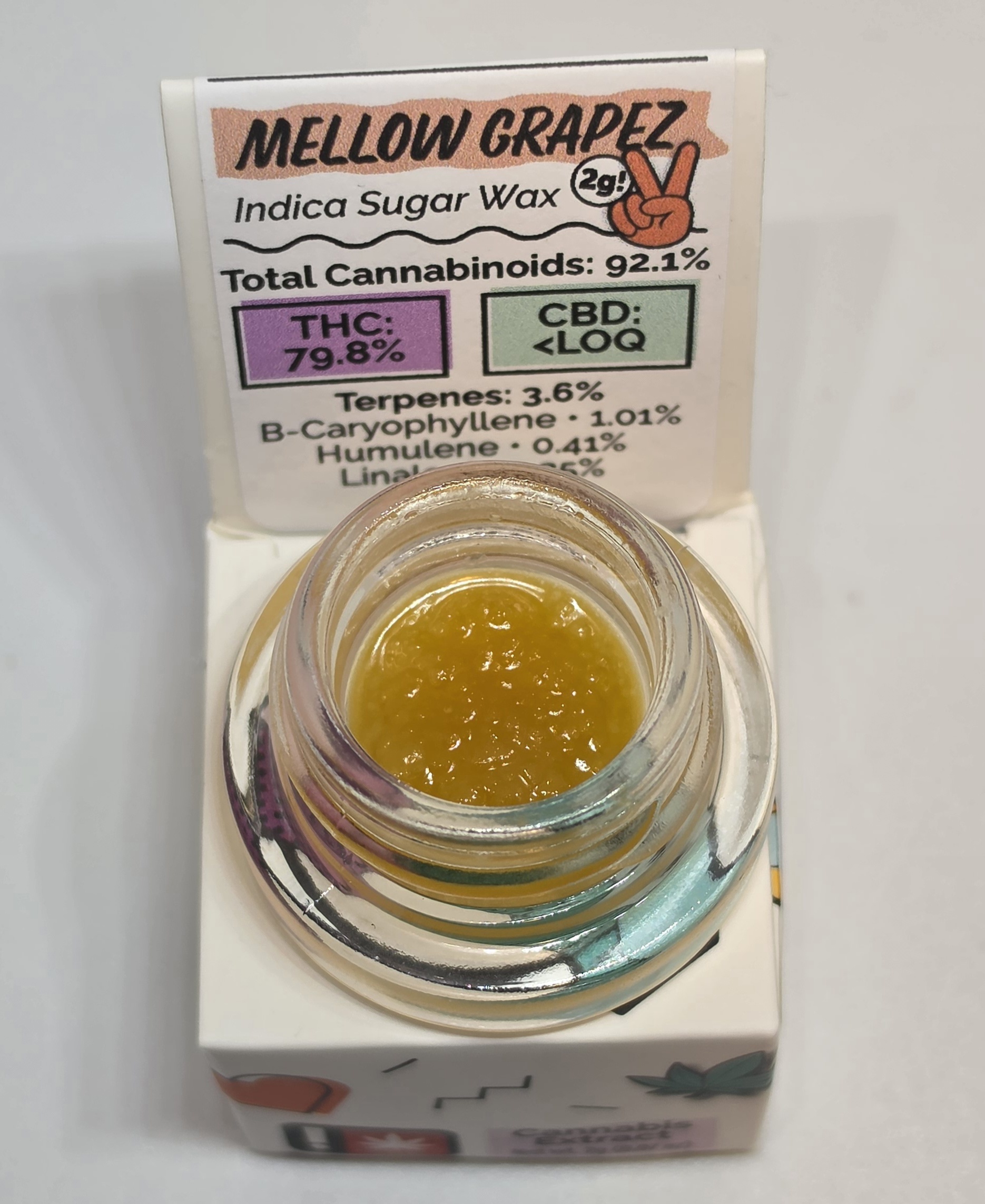 Indica - Sugar Wax - Mellow Grapes 2g