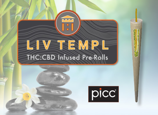(Sativa) Go Time & CBD Sauce Rosin Liv Temple Infused Pre-Roll | 1g