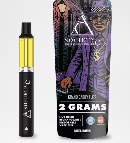 Society C - Grand Daddy Purp - Live Resin Disposable