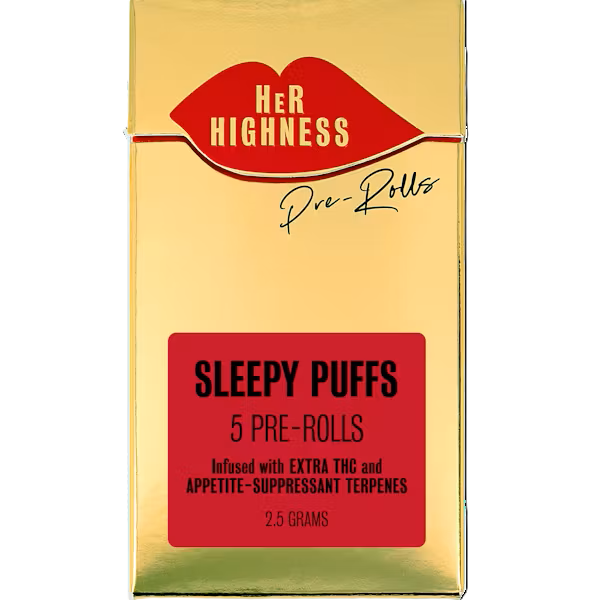 Sleepy Puff | Indica | 5 Pack Infused Pre-Roll | 2.5g