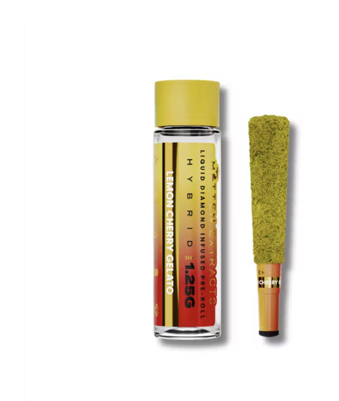 Mitten Extracts: Lemon Cherry Gelato 1.25G Infused Pre-Roll (H)