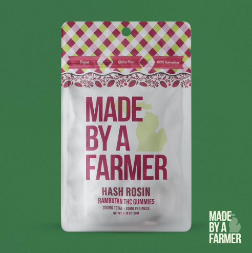 MBAF Hash Rosin Gummy 200mg - Rambutan 10pcx20mg (vegan)