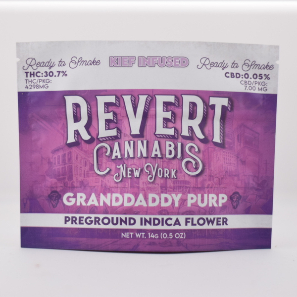 Revert Grandaddy Purp Kief Infused Ground Flower