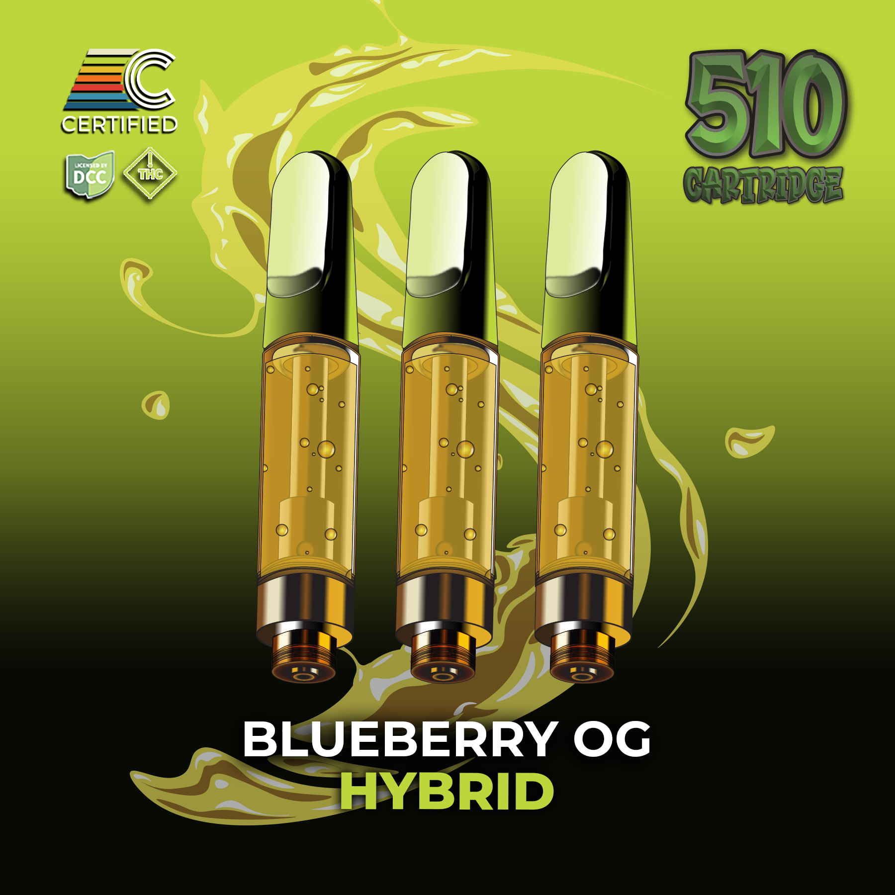 Blueberry OG Distillate Cartridge (1g/3Pk)