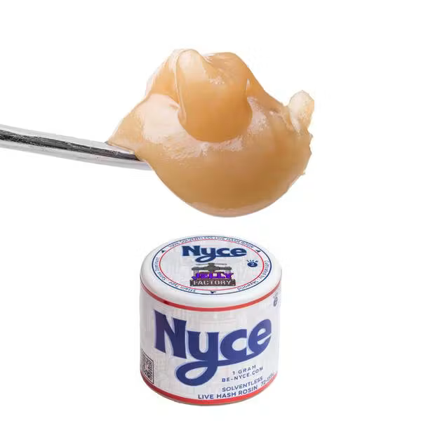 NYCE - JELLY FACTORY - 1G HASH ROSIN - SATIVA/HYBRID