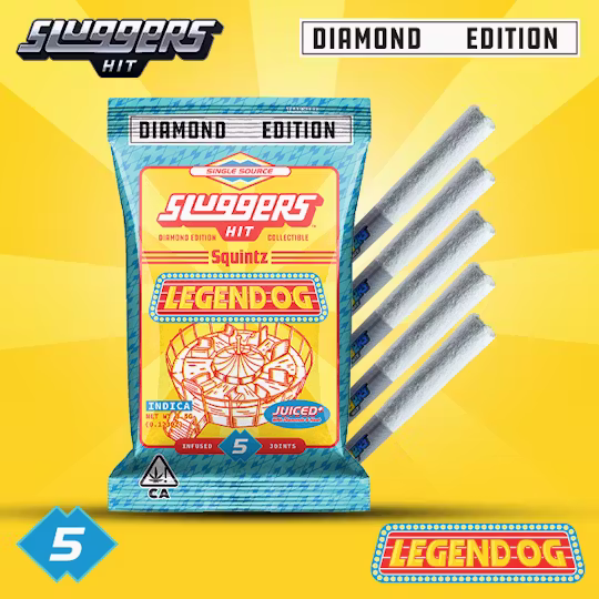 Sluggers - Legend OG (i) - Infused Pre-rolls - 5pk/3.5g