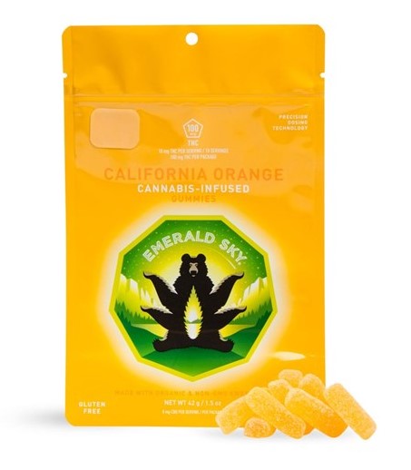 Emerald Sky - California Orange (s) - Gummies - 100mg