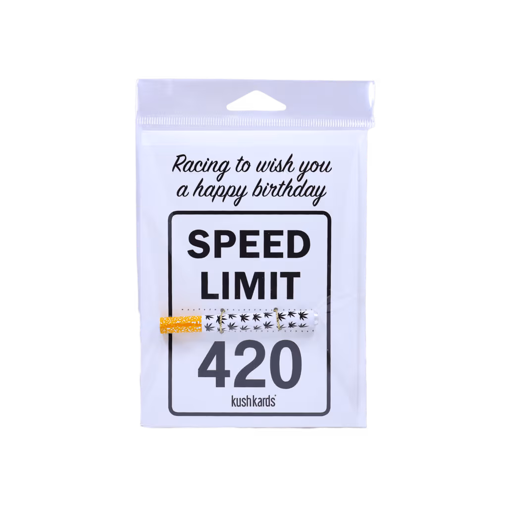 Kush Kards "Speed Limit 420" Birthday Card