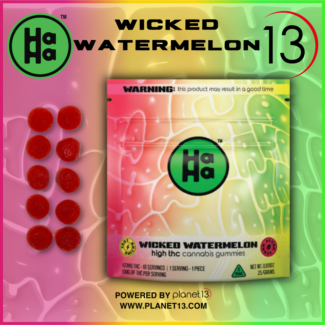 HaHa Wicked Watermelon 100mg Gummies
