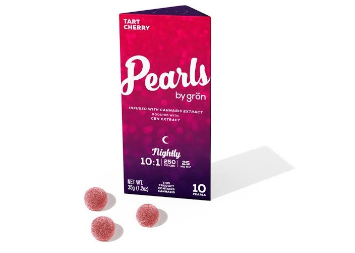 Pearls Gummies Tart Cherry 10:1 CBN/THC 25mg