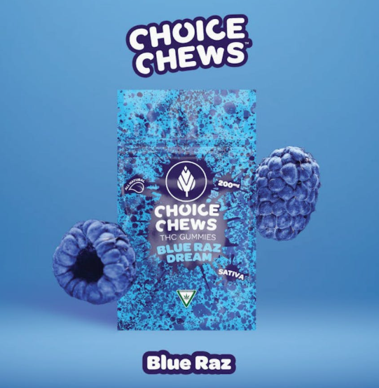 Choice Chews - Blue Raz Dream 100mg (Sativa)
