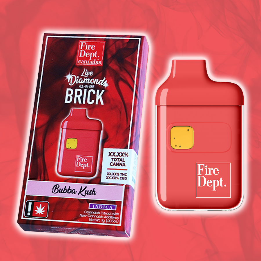 Fire Dept. Cannabis: Bubba Kush Live Flavored - - Fire Dept