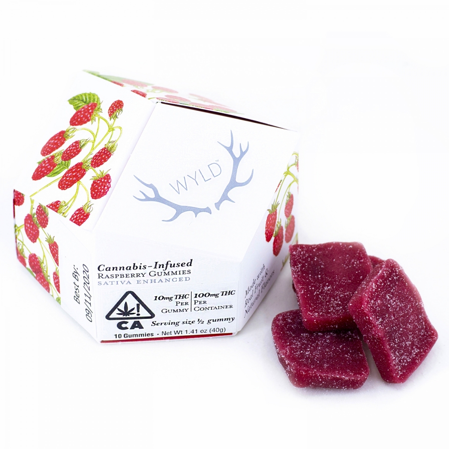 Wyld: Wyld Raspberry Sativa Gummies - .1g