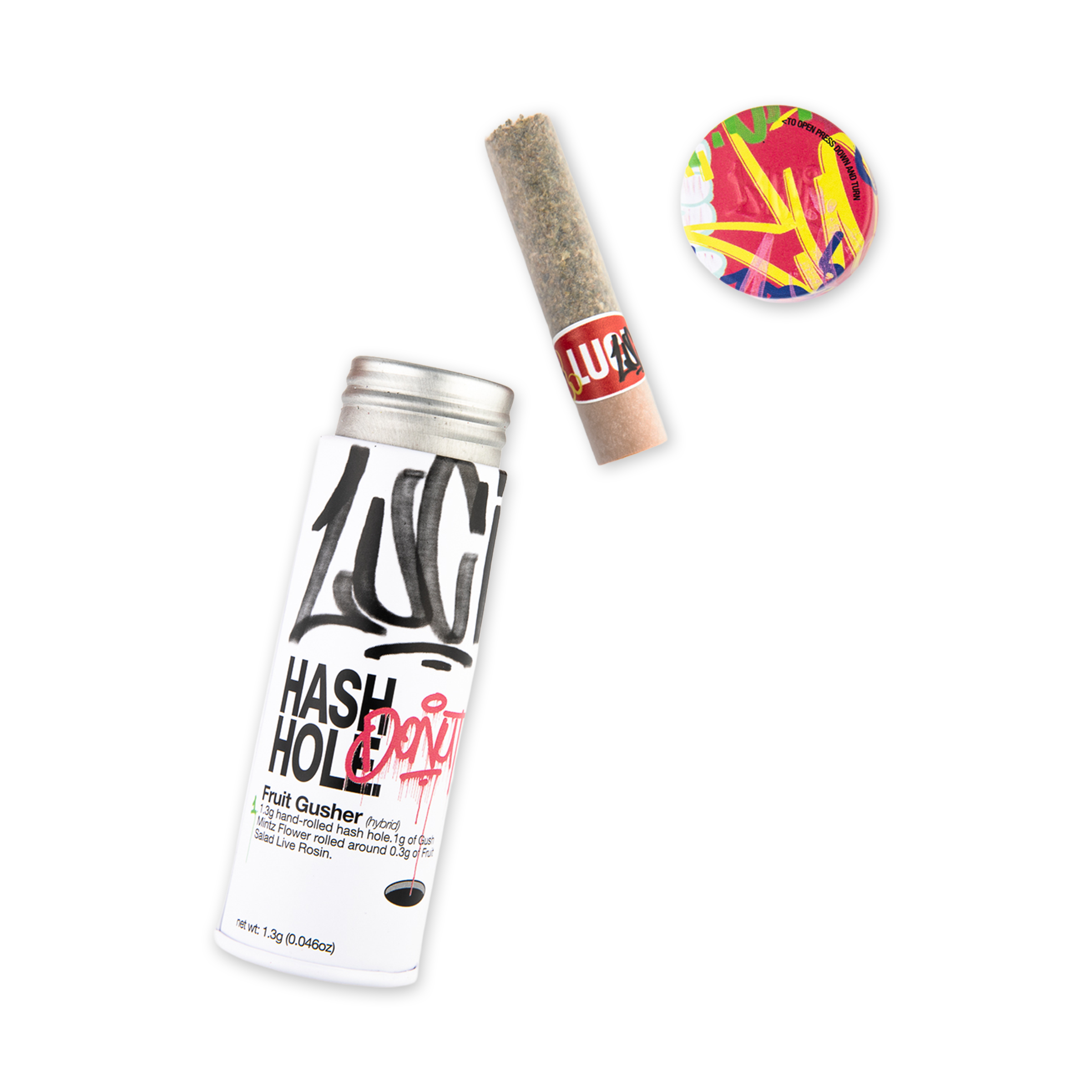 1.3g Hand-Rolled Hash Hole (Live Rosin) - Fruit Gusher