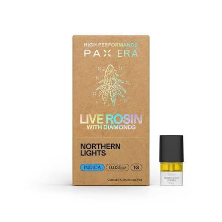 PAX Northern Lights 1g Live Rosin + Diamond Pod
