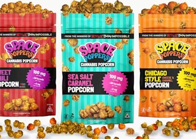 Space Poppers | Mixed Tin | Popcorn | 100mg | .1g by Space Poppers - edibles cannabis product