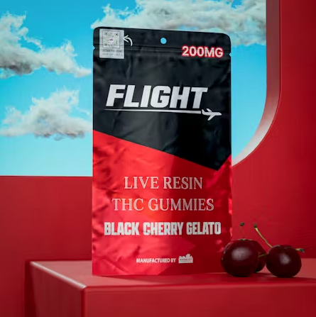 Flight Live Resin Gummies 200mg - Black Cherry Gelato