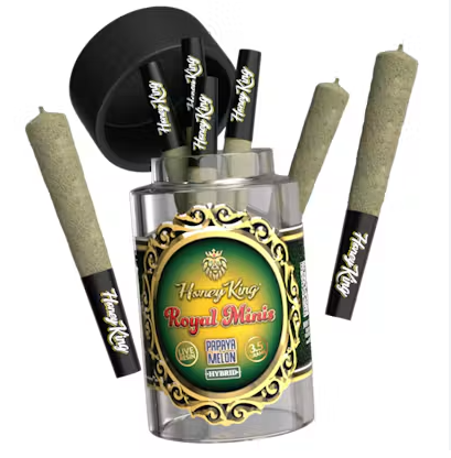 Honey King | Papaya Melon | Diamond Infused Mini Pre-Rolls | 7pk | 3.5g
