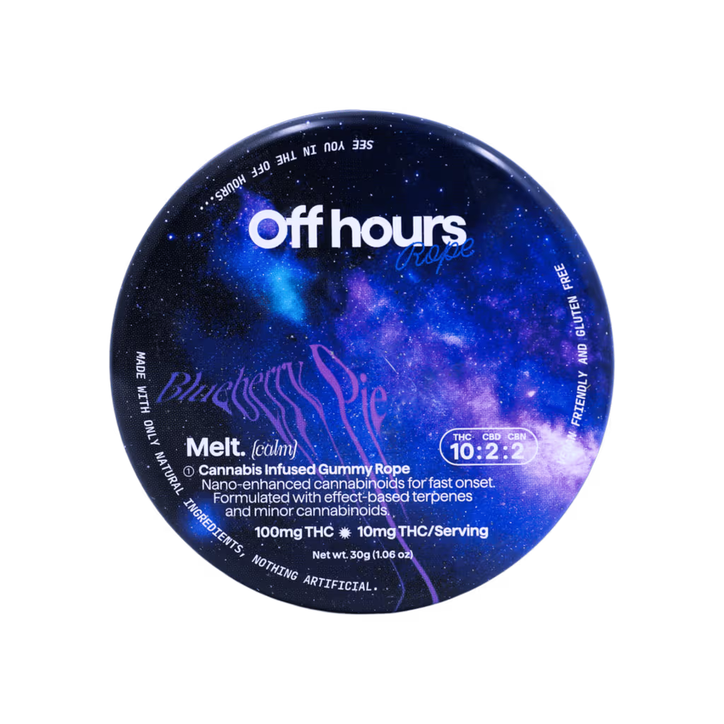 Off Hours Melt Blueberry Pie Calm 10pk 10mg Rope