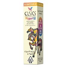 CLSICS TRIFECTA - INFUSED PREROLL (ROSIN HASH) - - SATIVA - CLOCKWORK LEMON