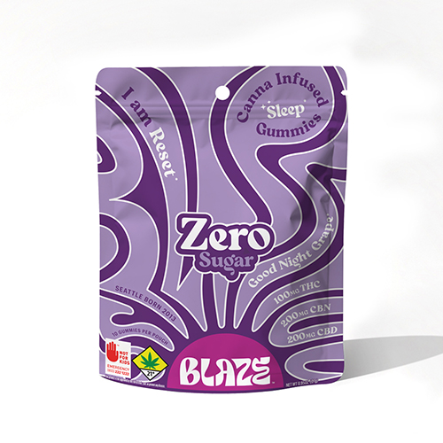 BLAZE GUMMY - Good Night Grape (Sugar Free) 2:2:1 CBN:CBD:THC 500mg
