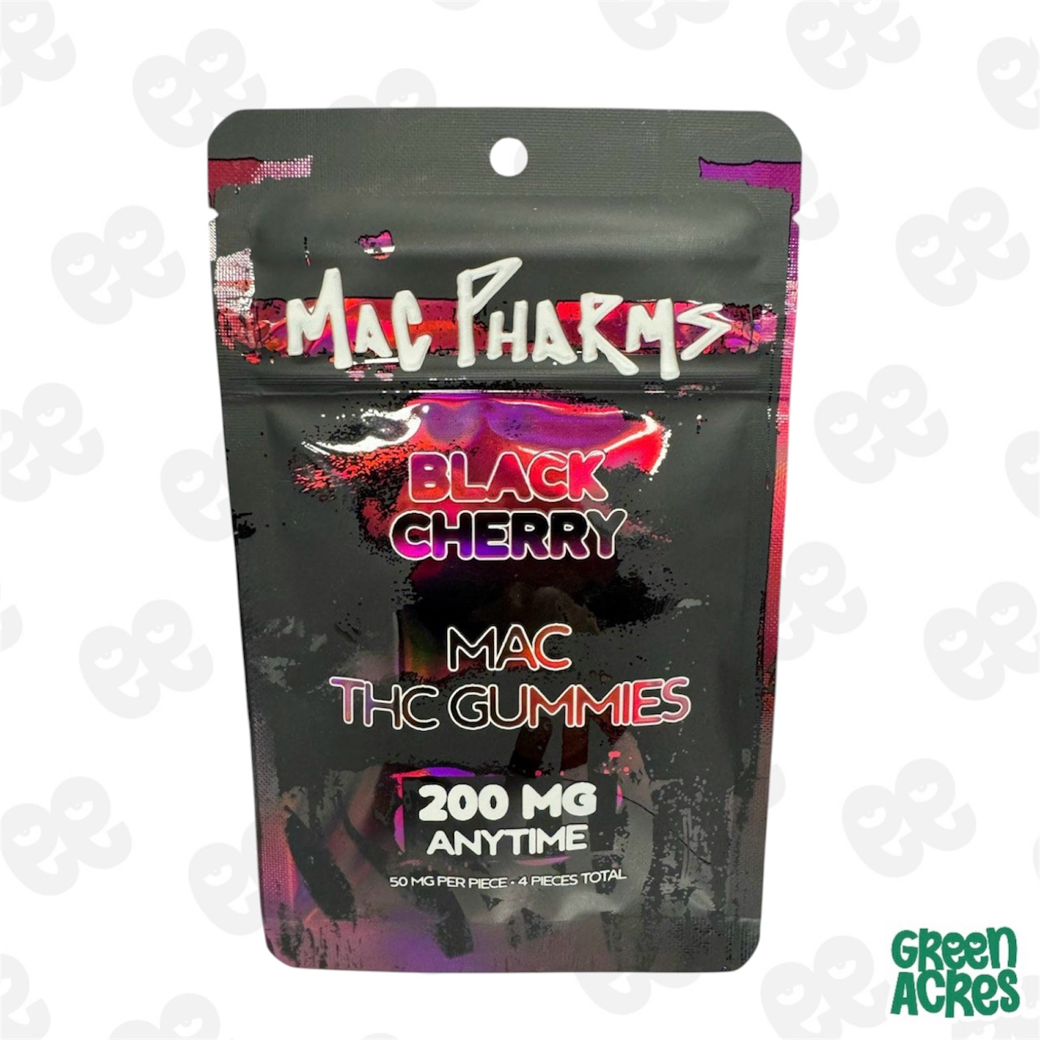 Mac Pharms: Black Cherry Anytime 200MG Gummies