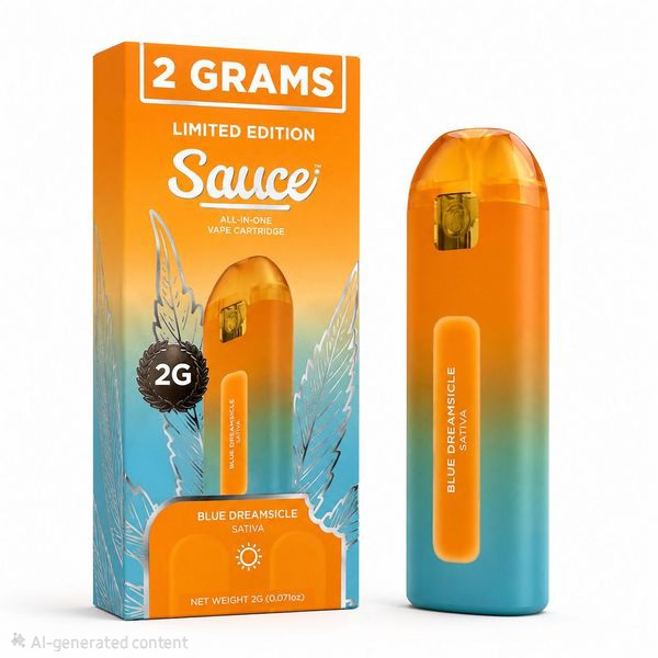 SAUCE BARS - DISPOSABLE DISTILLATE - 2G - SATIVA - BLUE DREAMSICLE