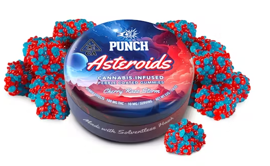 Punch Extracts Cherry Razz Storm Solventless Asteroids 100mg