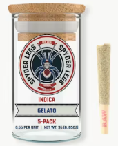 Spyder Legs - Gelato - 5 x .6g Infused Prerolls