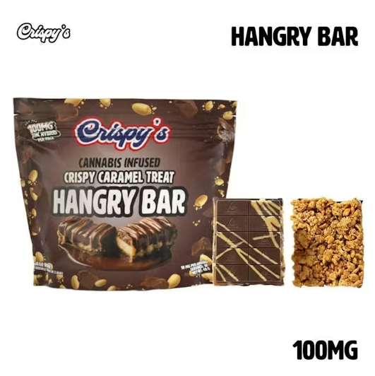 Crispy's | Hangry Bar | 100mg Crispy Caramel Treat