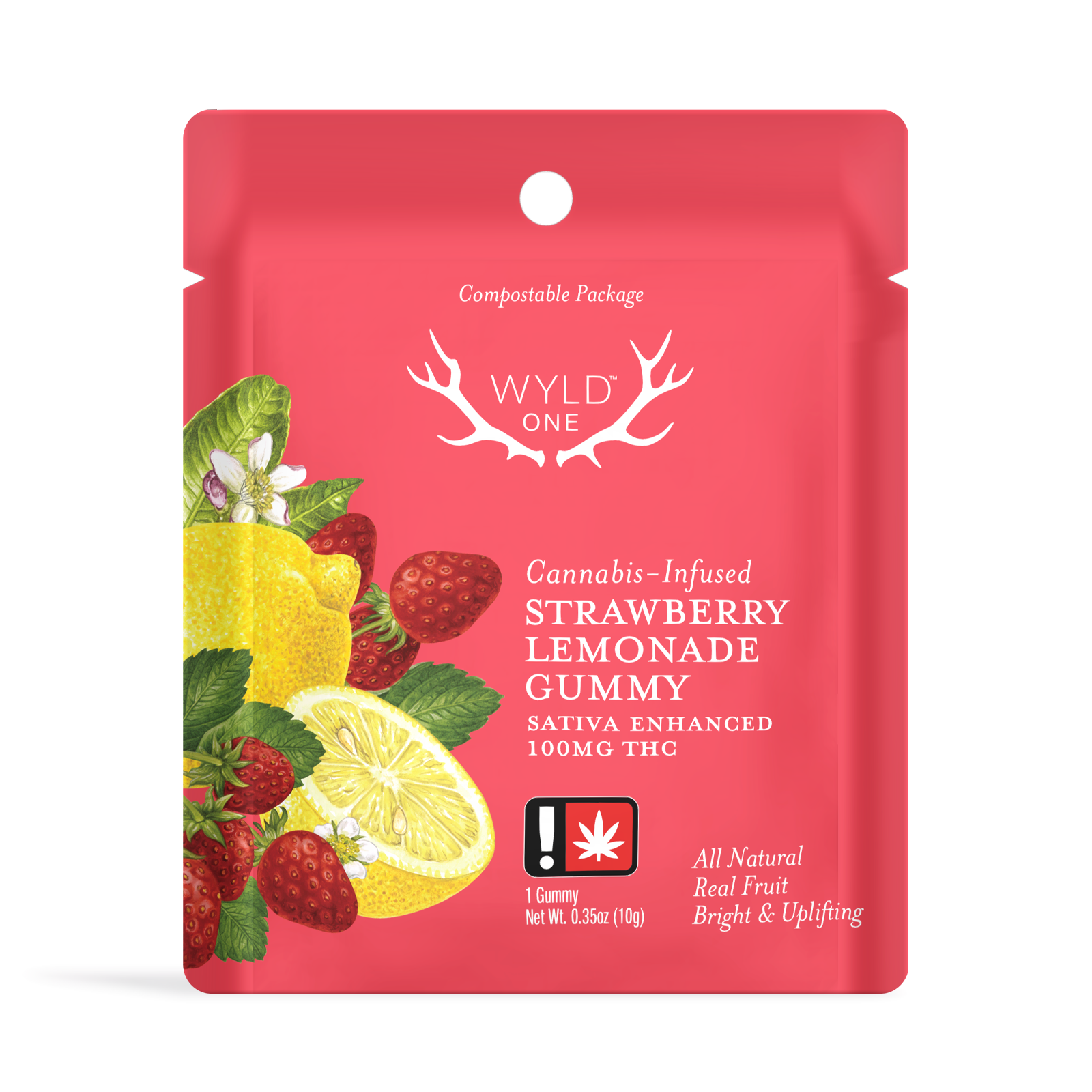 One | Strawberry Lemonade Sativa Enhanced Gummy | 100mg