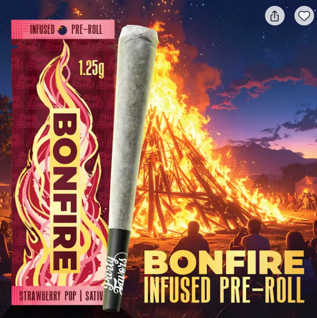 Strawberry Pop | Infused Bonfire Pre-roll | 1.25g | Sativa