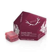 Wyld Edibles 10pk/100mg- Pomegranate 1:1 (THC:CBD)