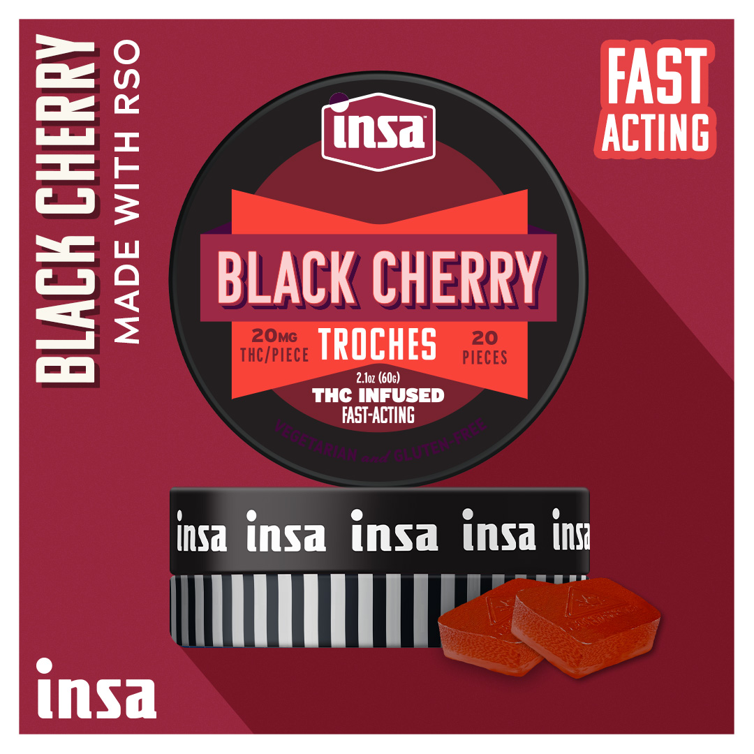 Black Cherry RSO Troches 20ct/20mg