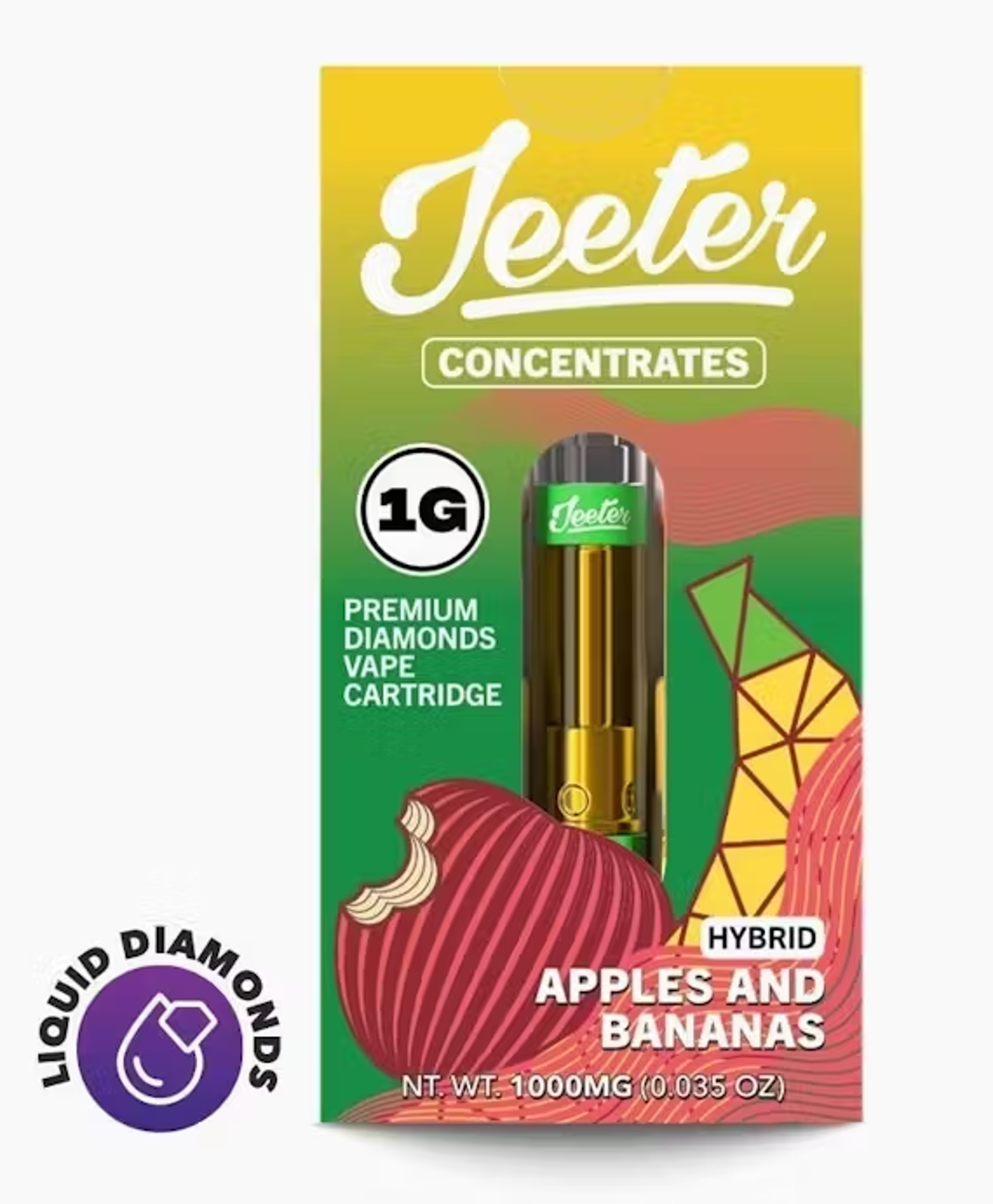 Jeeter: Apples & Bananas 1G Liquid Diamond AIO (H)