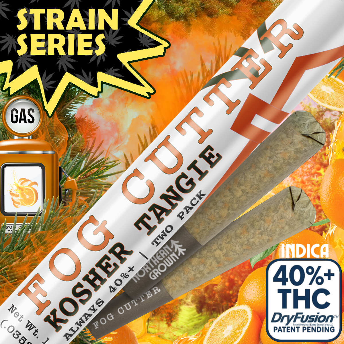 X 2pk Northern Grow Infused Prerolls - Kosher Tangie