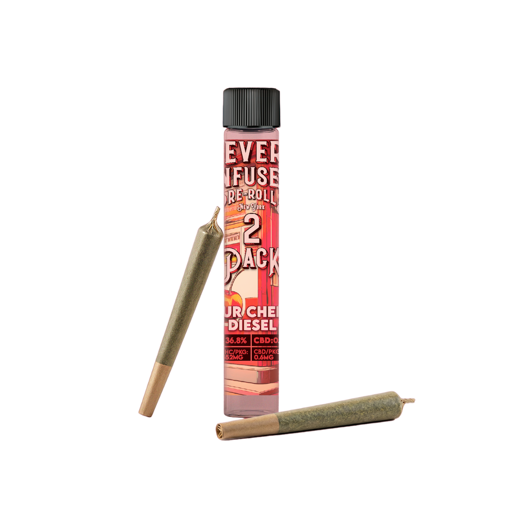 Revert - Sour Cherry Diesel Infused Prerolls 2pk - 1.5g
